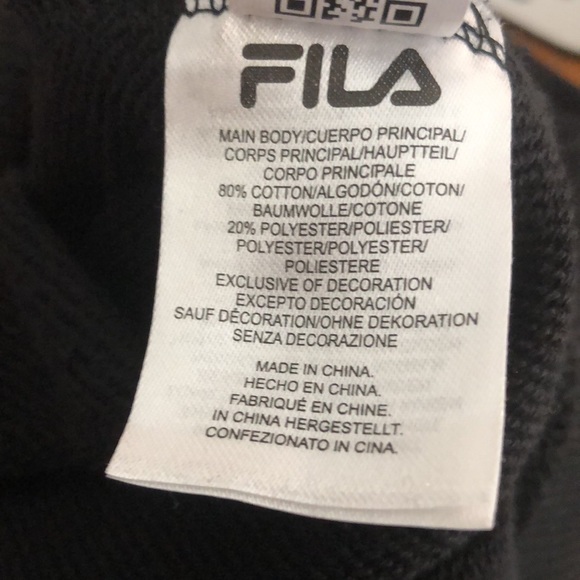 Fila Black Pastel Logo Crewneck Sweatshirt size XL - Picture 10 of 12